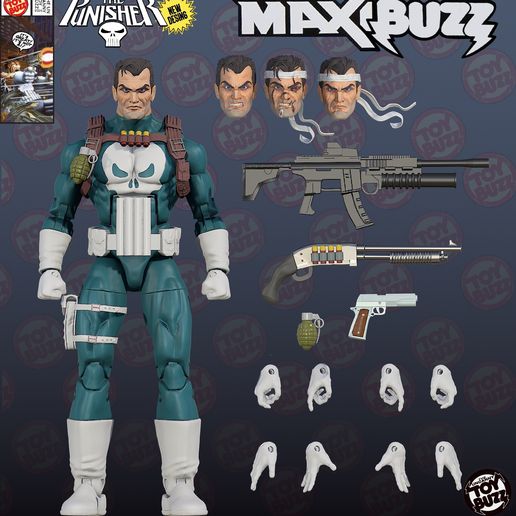 The Punisher 1/12 action figure marvel legends style