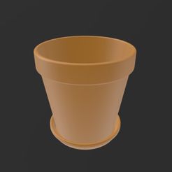 6-1.jpg Clay 6" Planter Pot with Saucer