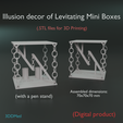 4.png Illusion decor of Levitating Mini Boxes.