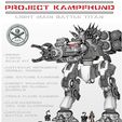 KampfHund-Final-Cover.jpg Project KampfHund Light Main Battle Titan (28mm/1-56th Scale)