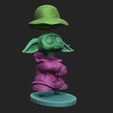 Y_Grp1.jpg 3D file Yoda-B-Boy Stance -HIP-HOP Collect・3D printing idea to download