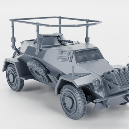 休日限定 🚗 Sd.Kfz.223 Armored car (Germany, WW2)・ 3D File for 3D スーツ