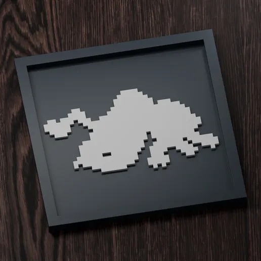 Durant - Pokemon Silhouette Frame | Box sprite | STL