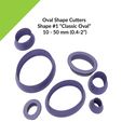 etsy-view1a.jpg Classic Oval Shape Clay Cutters, seven sizes 10-50mm (0.4-2")
