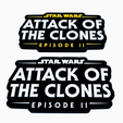 Screenshot-2024-04-26-154720.png STAR WARS - ATTACK OF THE CLONES - EPISODE II Logo Display by MANIACMANCAVE3D