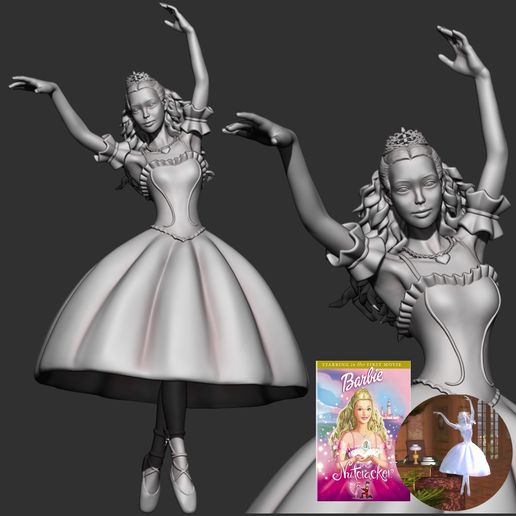 2.jpg Barbie Nutcracker Christmas Tree Ornament