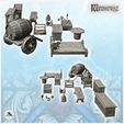 3.jpg Tavern interior set with barrel, bed and fireplace (5) - Medieval Gothic Feudal Old Archaic Saga 28mm 15mm
