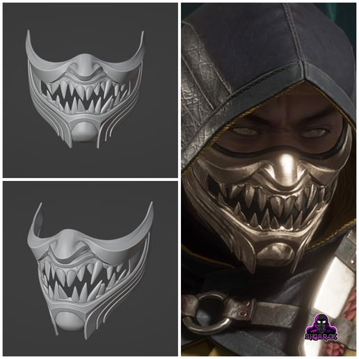 🦂 Scorpion mask from Mortal Kombat 11 Godai Master・ 3D File