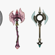 12.png 20 STYLIZED AXE MODELS PACK 1 - LOW POLY