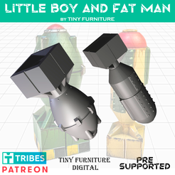 Bombs_art.png Файл STL Маленький мальчик и толстяк・Модель для загрузки и печати в формате 3D