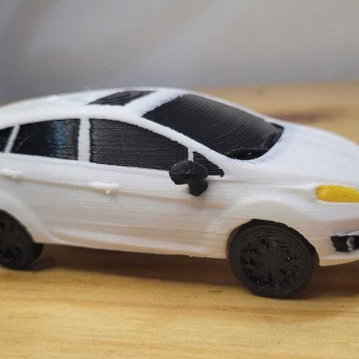 🚙 Ford Fiesta 3D Model Printable Car Miniature for Collectors