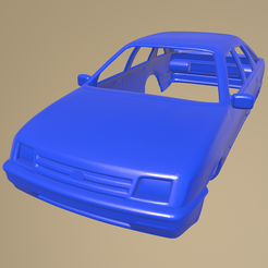 c23_013.png STL file Ford Sierra hatchback 1984 PRINTABLE CAR BODY・3D printable model to download