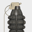 Grenade Frag (2).PNG Download free STL file GRENADE FRAG • 3D print template, 3dprintcreation