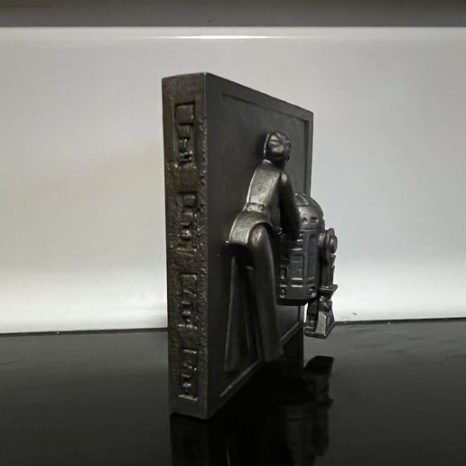 3D Printed Star Wars Princess Leia In Carbonite Statue About 6 Inches Tall - Foto 11