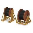 Picture-1.jpg Model Railway - Cable Drum Jack and Stand