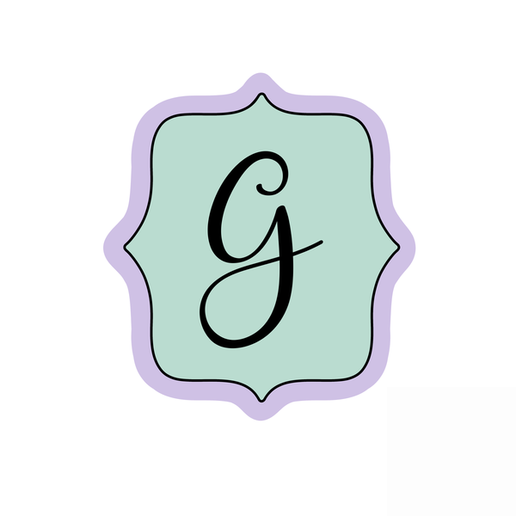 Custom Letter Frame Cookie Cutter STL – Alphabet Plaque 3D Print File