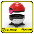 Pokeballs-San-Valentin-abierto-iman.png BOX - CANDY BOX - CONTAINER - STORAGE - VALENTINE'S DAY POKEBALLS