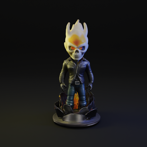 3D file Ghost Rider figure toy 👻 ・3D printable model to download・Cults