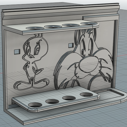 toothbrush holder - porta spazzolini version 3- silvestro