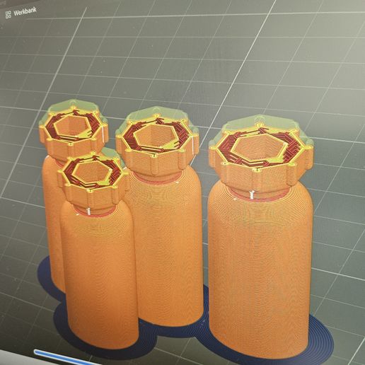 Screw adapter M5 8mm head / TH or nut -> handle knurled knob / knurled wheel - Knurled screw adapter - 3D model önizlemesi