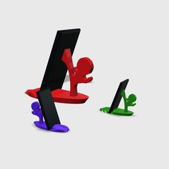 Snap:1 | Un Fichier 3D gratuit Support de téléphone à coups de pied・Design pour imprimante 3D à télécharger