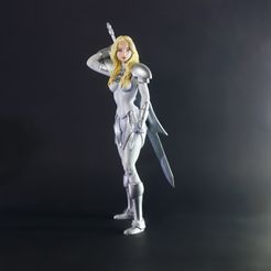 1.jpg STL file Teresa / Claymore 1/6 scale Statue (No Supports)・Design to download and 3D print