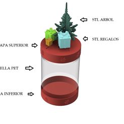 Imagen-1.jpg Christmas candy box with plastic bottles