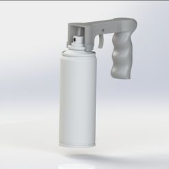 Untitled.jpg Aerosol Spray Bottle Gun (No Support Need) (High Resolution STL)