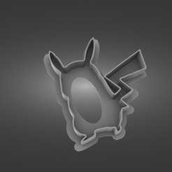 PIKACHU-CUTTER-render-3.png STL file Pikachu cookie cutter・3D printable model to download