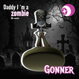 Frame-5.png 🏴‍☠️Gonner By Daddy, I'm a Zombie - CHARACTER SCULPTURE 3D STL (KEYCHAIN) 🧟‍♂️
