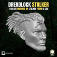 DREADLOCK STALKER FAN ART INSPIRED BY STALKER FROM Gi JOE |@Rstrn | Testa di Dreadlock Stalker per figure d'azione
