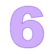 6_with_top_plane.stl Number 0-9 with editable top area