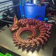 Dragon de cristal, animal de compagnie articulé et flexible, impression en place, fantaisie.
