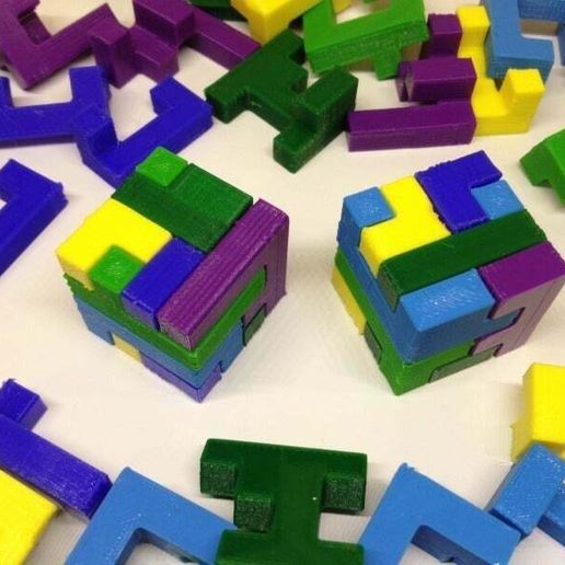 🧩 Printable Interlocking Puzzle #2・Free STL File for ・Cults