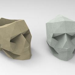 untitled11.34.jpg НИЗКИЙ УРОВЕНЬ ПОЛИ ВАЗА ЧЕРЕП ГОРШОК STL #2