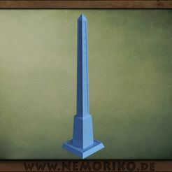 Obelisk_00.jpg STL file Nemoriko`s : Tabletop Obelisk (marker)・3D print design to download