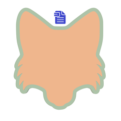 STL00769-1.png 3D file Fox Head for creating vacuum formed molds for bath bombs and soap・3D print object to download, CraftsAndGlitterShop