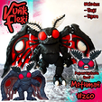 FreshStart8.png Mothman Cryptid MultiColor Flexi Print-In-Place + figure