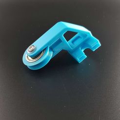 printed_.jpg Free STL file Ender 3 V2 - Filament Guide for Dual Gear Extruder・Model to download and 3D print
