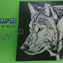 FotorCreated.jpg Fichier STL gratuit Dessin 3D WOLF (LOBO)・Plan imprimable en 3D à télécharger