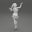 Girl-0010.jpg Fichier 3D Une jolie fille du Père Noël en robe de Noël prend la pose・Modèle imprimable en 3D à télécharger