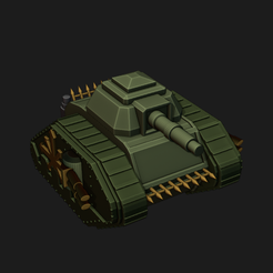 Heretic-Battletank.png 3D file 6-8mm Heretic Battletank・3D printable design to download
