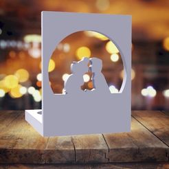 portavela-sirenita-2.jpg STL file Little Mermaid Candle Holder・3D printable model to download