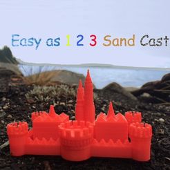 Castle_3.0_display_large.jpg Archivo STL gratis Tan fácil como 1 2 3 Castillo de arena/Moho・Modelo para descargar y imprimir en 3D