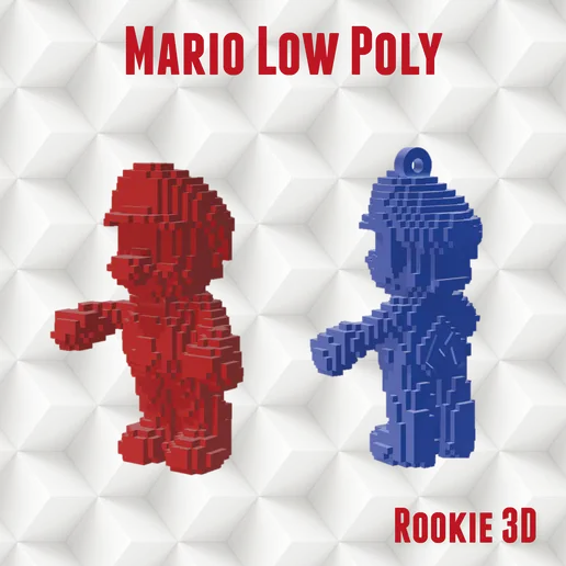 STL file LOW POLY MARIO BROS 🗝️ ・3D printer design to download・Cults