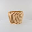 Textured-Planter-Bolt-by-Slimprint-1.jpg Round Zigzag Plant Pot, Vase Mode & Shelled
