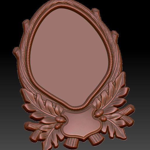 frame cnc router art nature tree - 3D model önizlemesi