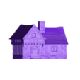 House9.stl Medieval Timber Cottage