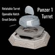 Panzer_Turret_4.jpg Panzer 1 Turret Bunker 1/16 1:16