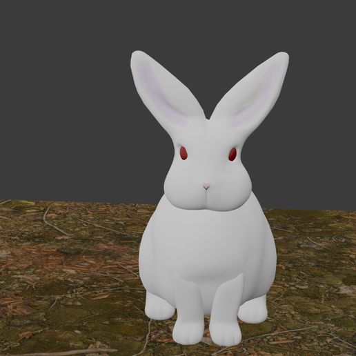 🐇 a rabbit・ OBJ File for 3D printing・Cults